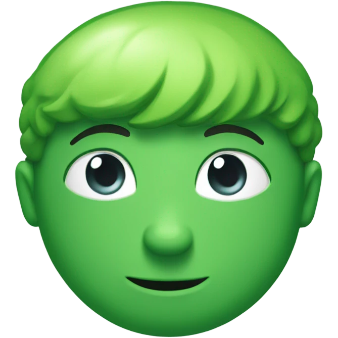 Magical green button emoji