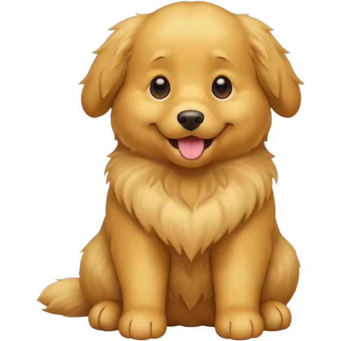 create a dog sitting emoji emoji