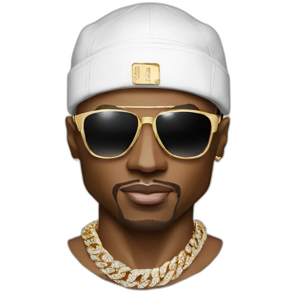 floyd Mayweather, sunglasses, jewelry, rolex emoji