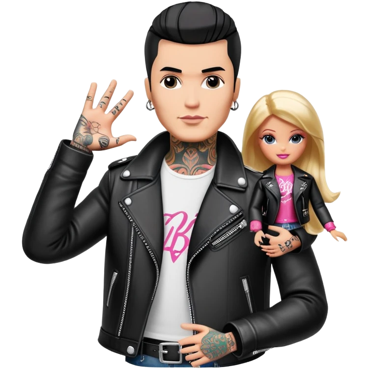 rockstar  man barbie  emoji
