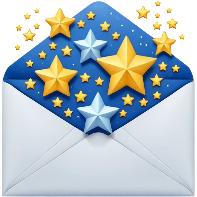 envelope with stars around it emoji