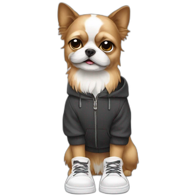 Chi-tzu wearing shoes emoji