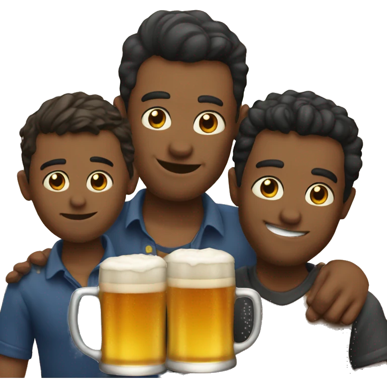 drinking beer with the boys emoji