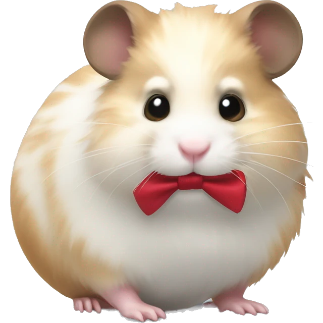 Generate hamster with bow  emoji
