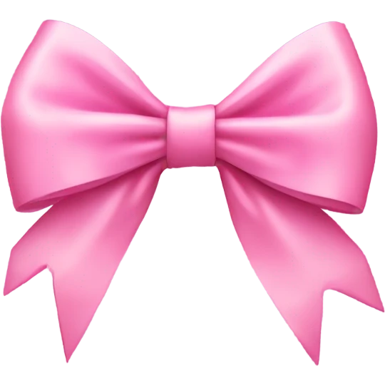 Pink coquette bow emoji