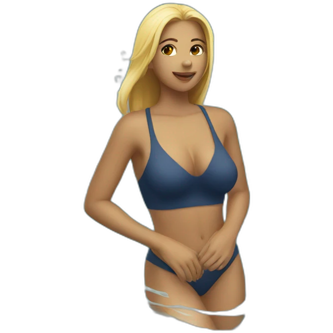 sexy girl swimming emoji