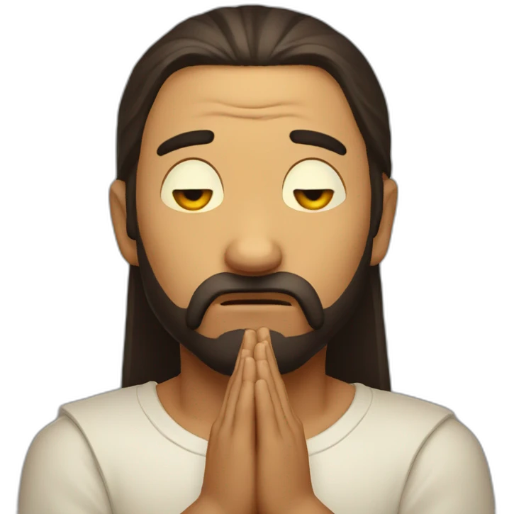Diablo face praying emoji