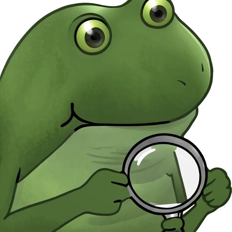 magnifying glass on a digital interface of a phone emoji
