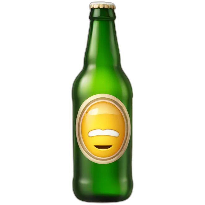 Beer bottle emoji