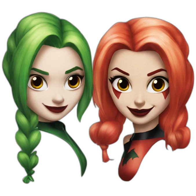 Harley Quinn et ivy emoji