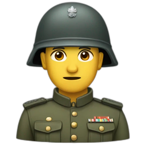 cabeza de soldado de las fuerzas especiales emoji