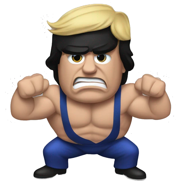 trump harris armrestling emoji