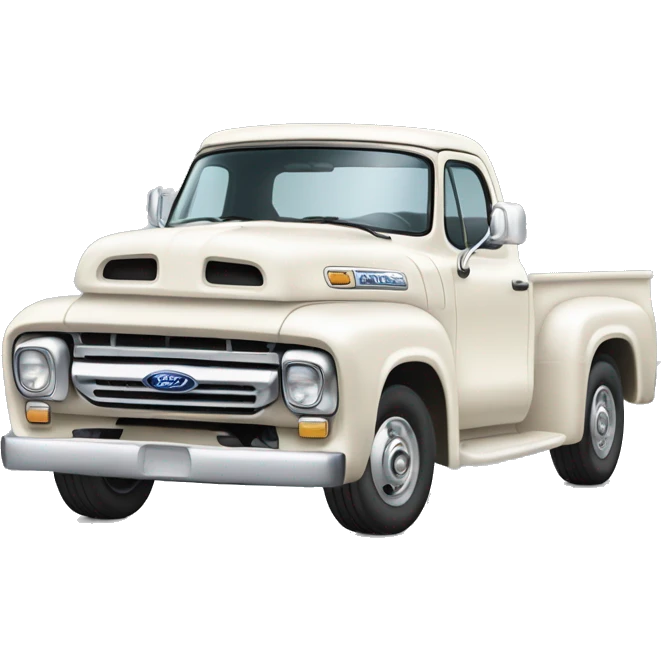  Betty white driving white ford f350 truck straight on emoji