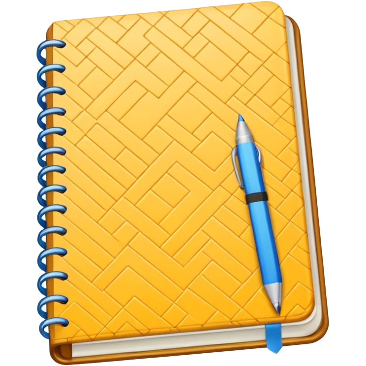 patterned notebook emoji