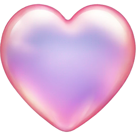 heart-shaped soap bubble emoji