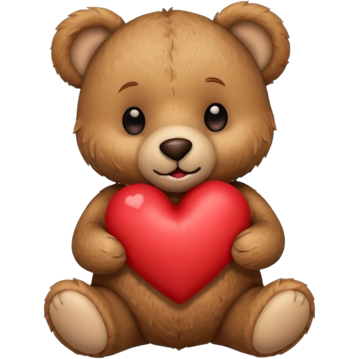 QTeddy bear hold heart emoji