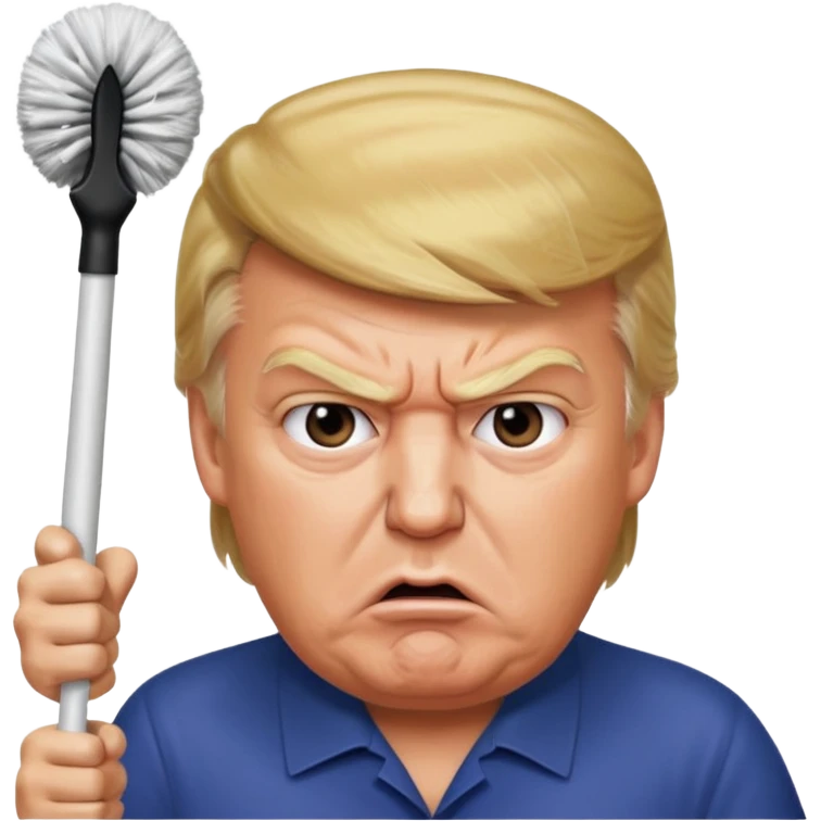 toilet brush donald trump emoji