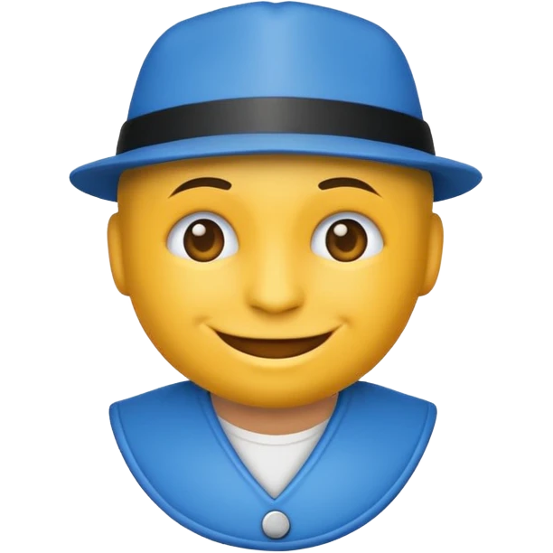 Gangsta emoji  blue  emoji