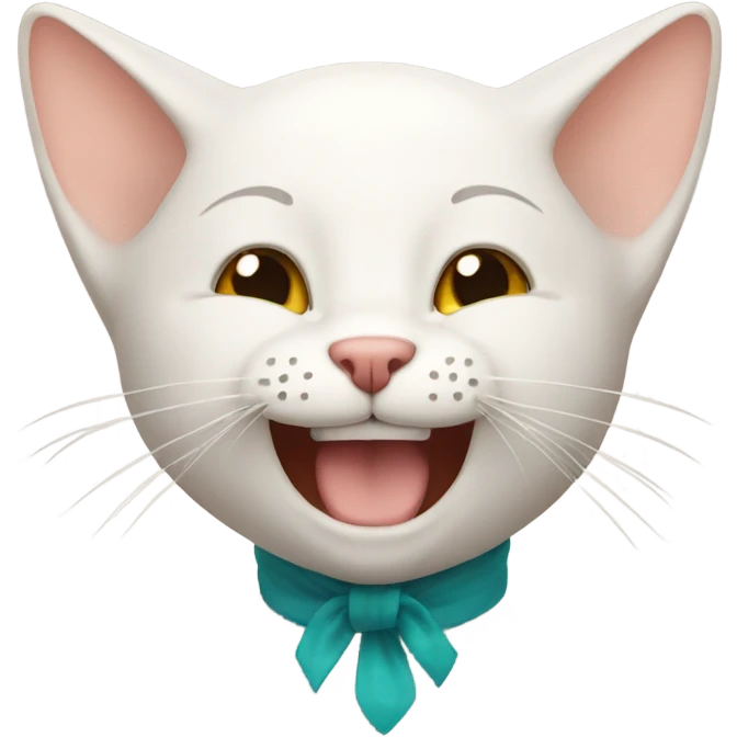 bald cat celebrating emoji