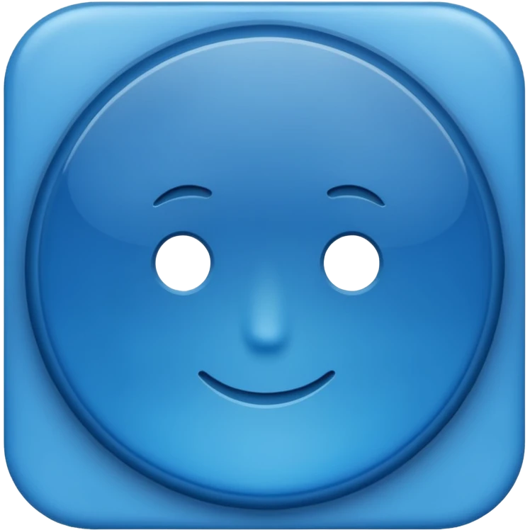 BLUE BUTTON emoji