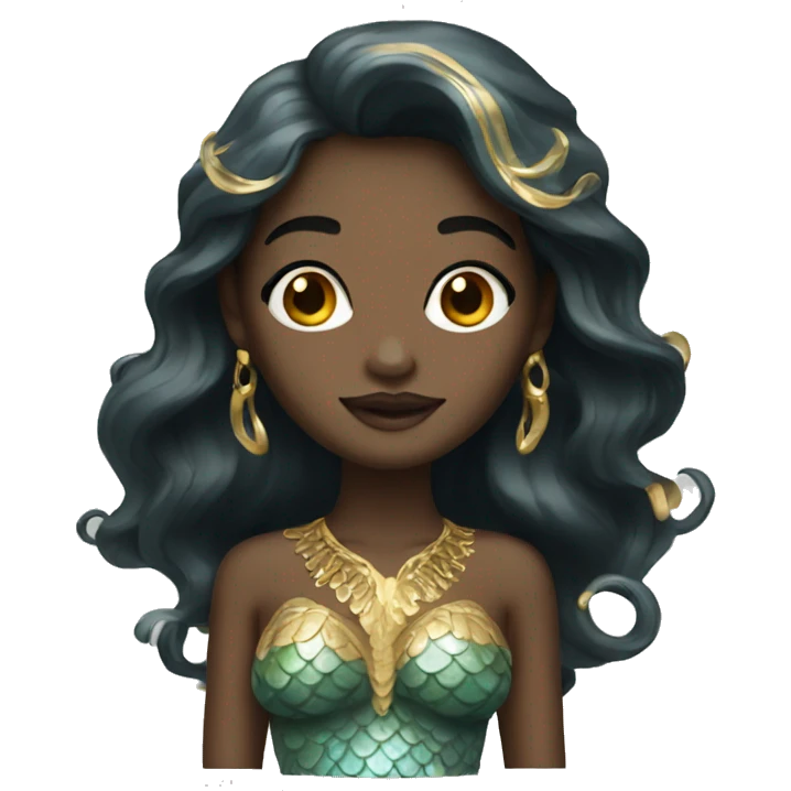 Mermaid with gold details emoji
