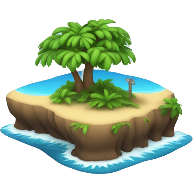 Small island with stage on it emoji