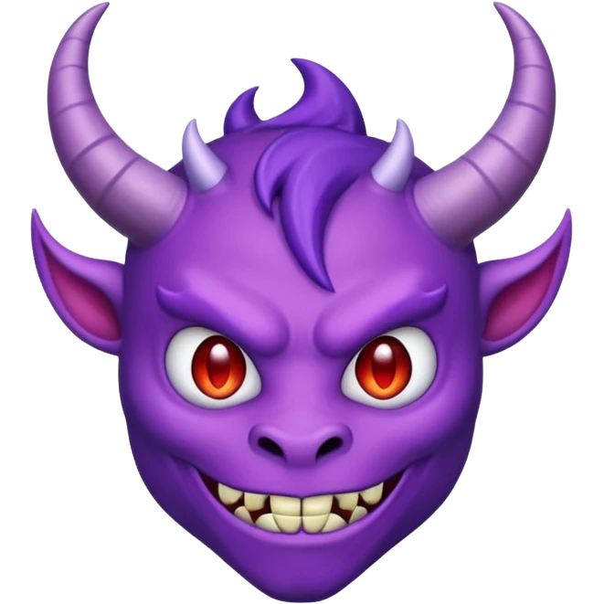 Purple devil with dick emoji