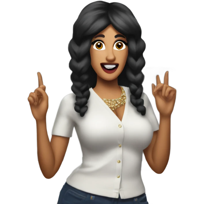 Cardi b with a microwave  emoji