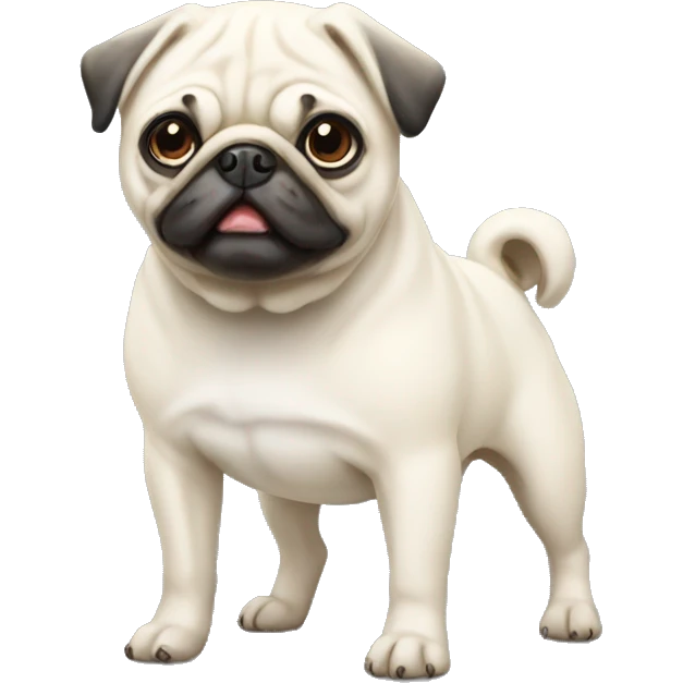 White pug emoji