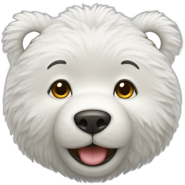 nounours blanc emoji
