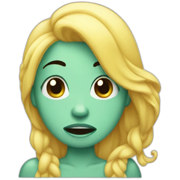 Crying-mermaid emoji