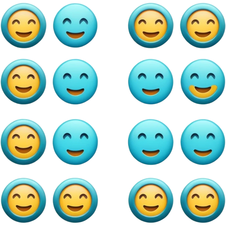 Cyan circle emoji
