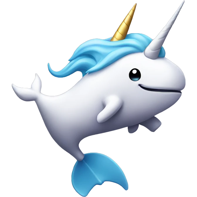 unicorn with a whale on top  emoji