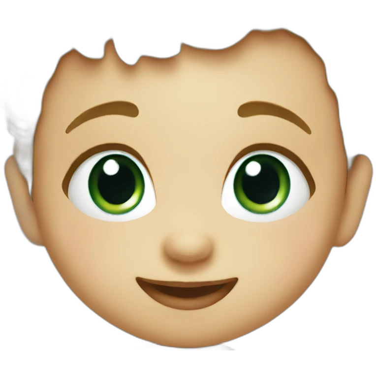 A cute baby smiling emoji