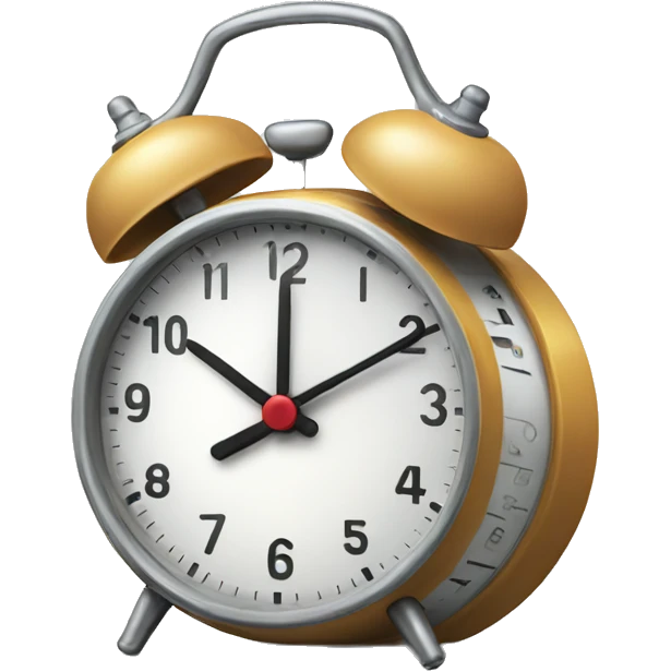 Alarm clock running  emoji