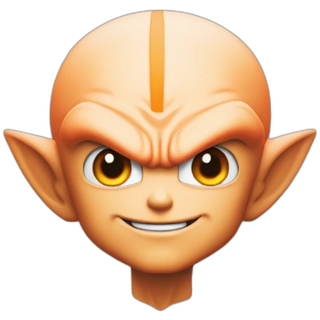 Orange piccolo dragon ball film super hero emoji
