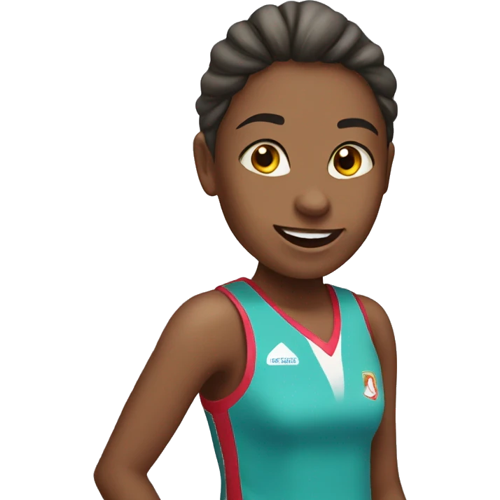Girl playing netball emoji