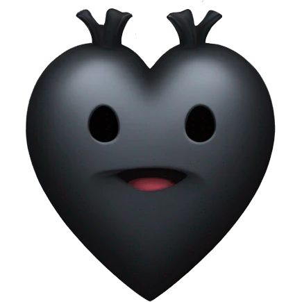 gothic heart emoji