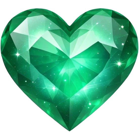 emerald color galaxy heart emoji