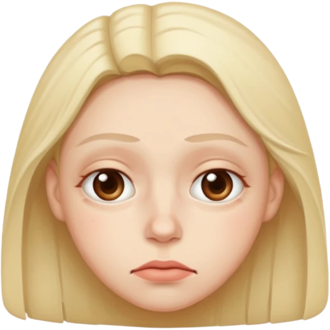 tired and exhausted with undereye bags emoji