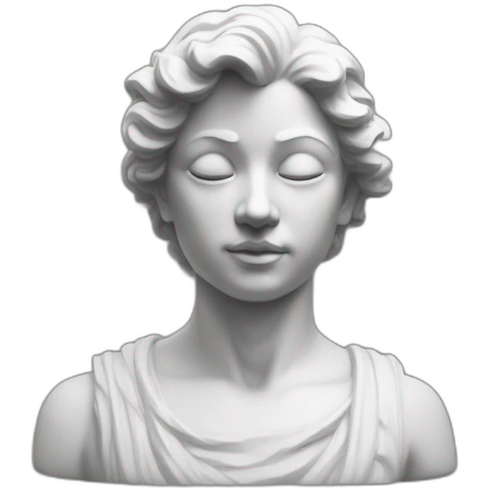 Statue moderne chock  emoji