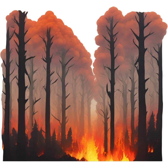 Forest on fire  emoji