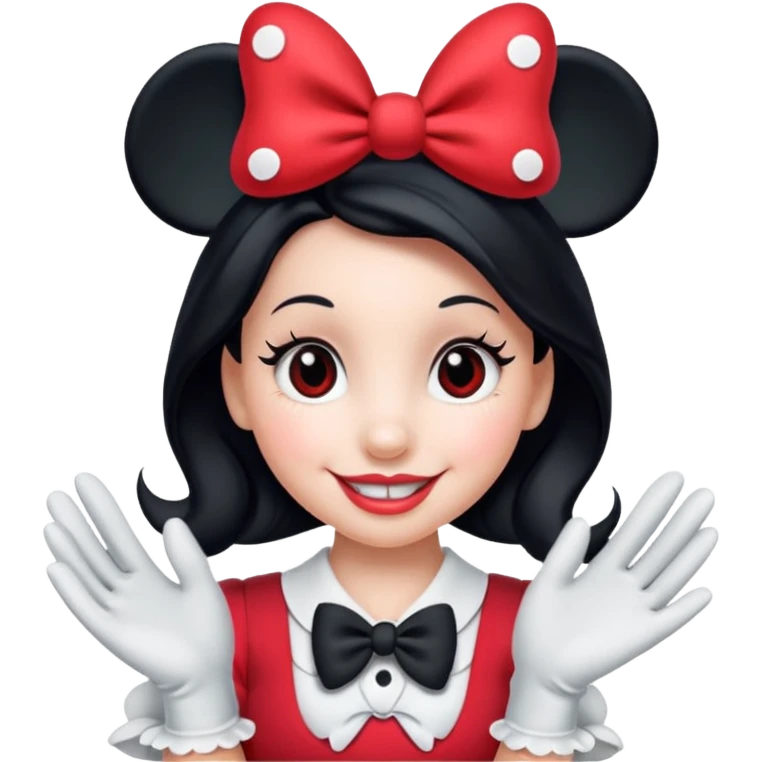 minnie mouse face emoji