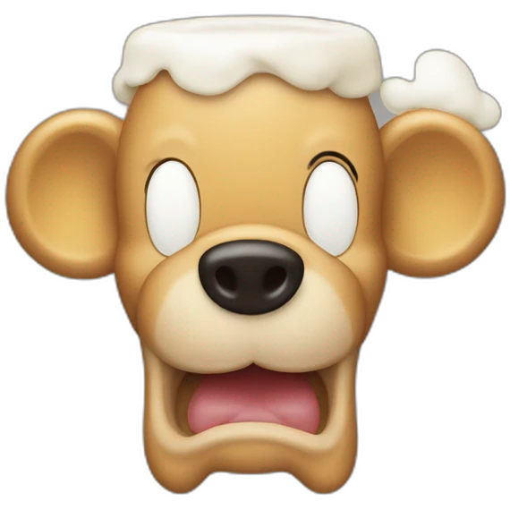 Mickey qui boie de la bière emoji