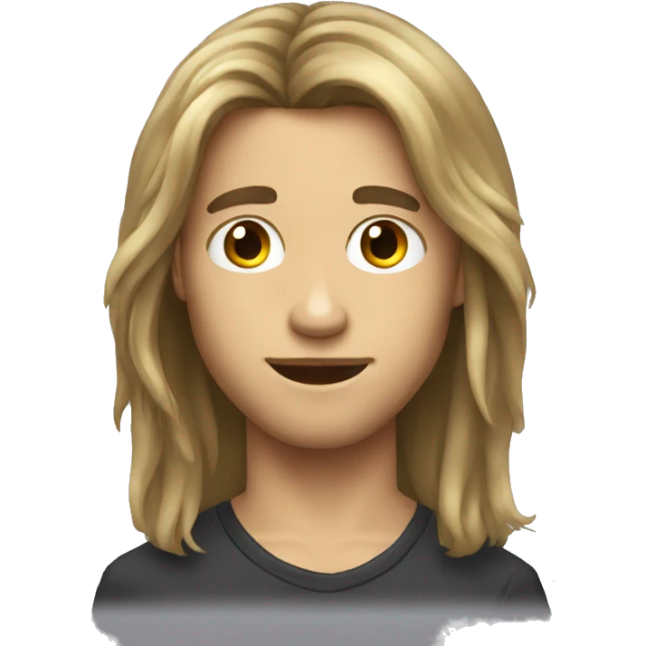 long hair boy dj  emoji