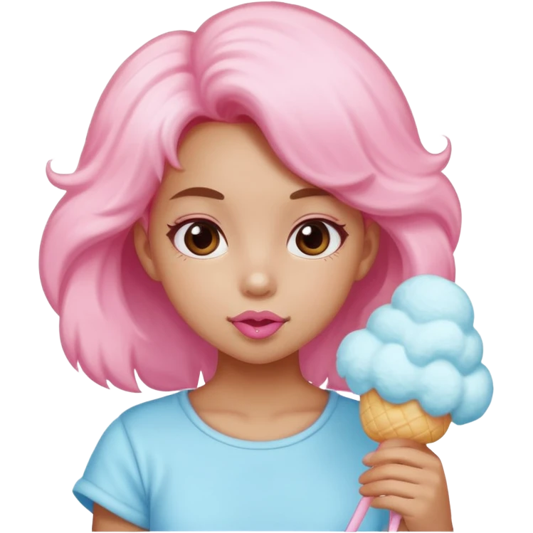 cotton candy girl emoji