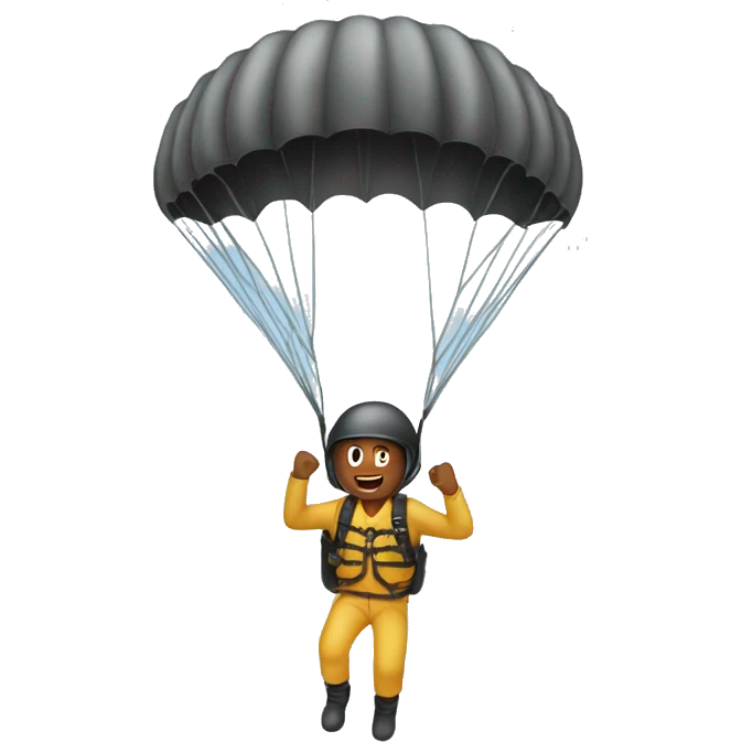 A man Parachuting  emoji
