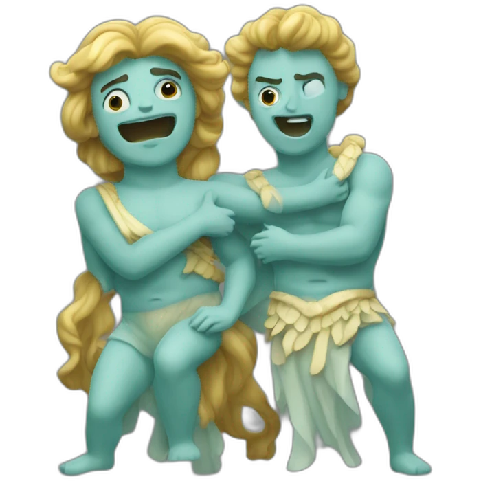 Poseidon et amphitrite emoji