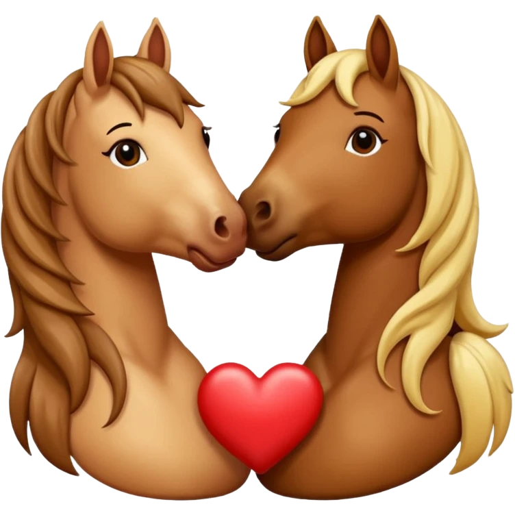 horse lips kisses love emoji emoji