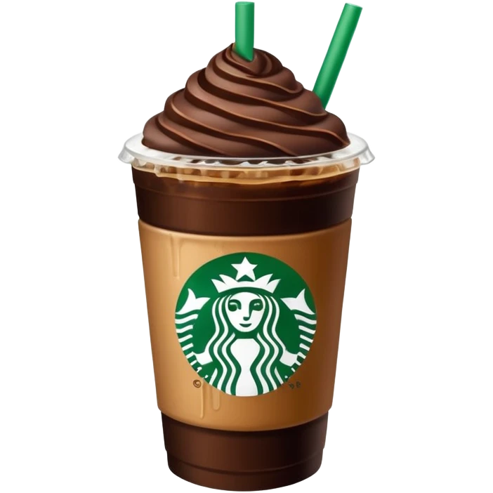 Starbucks iced coffee with Dubai chivalry bar with green filling and burn Khalifa  emoji